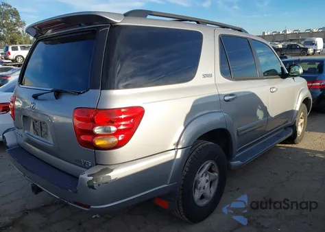 2002 Toyota Sequoia Sr5 V8 z USA, uszkodzony, nr VIN 5TDZT34A72S102351